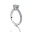Pave Diamond Engagement Ring Monica