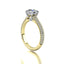 Pave Diamond Engagement Ring Monica