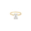 Emerald cut Diamond Solitaire Engagement ring