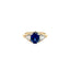 Oval sapphire Trilogy