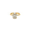 Double Claw Oval Solitaire