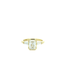Emerald Cut Diamond Ring Floating design