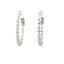Elegant Diamond Hoop Earrings