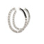 Elegant Diamond Hoop Earrings