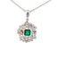 Elegant Emerald Pendant Necklace
