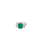 Elegant muso Emerald and Diamond Ring