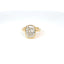 Elongated Cushion Cut Diamond Bezel set Ring