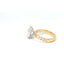 Oval Diamond with a Wide Diamond Set Band
