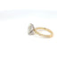 Oval Diamond Engagement Ring Pave Shoulders