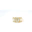 Light Yellow Emerald Cut Trilogy