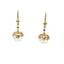 South Sea Pearl and diamond basket earrings