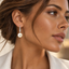Pearl drop earrings