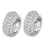 4-row Pavé Hoop Earrings