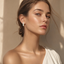 Elegant Diamond Hoop Earrings