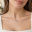 Emerald cut Diamond Necklace