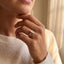 Marquise Engagement Ring Reverse Tapered Band