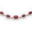 Ruby Diamond Cluster Necklace