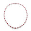 Ruby Diamond Cluster Necklace
