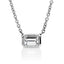 Emerald Cut Diamond Pendant