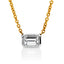 Emerald Cut Diamond Pendant