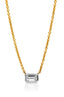 Emerald Cut Diamond Pendant