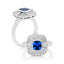 Vintage Sapphire Halo