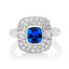 Vintage Sapphire Halo