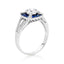 Blue Sapphire Cross Ring