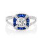 Blue Sapphire Cross Ring