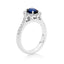 Sapphire Halo Ring