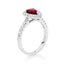 Pear Cathedral Ruby Halo
