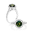 Green Sapphire Halo