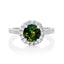 Green Sapphire Halo