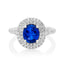 Blue Sapphire Double Halo