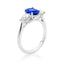 Blue Sapphire Oval Trilogy