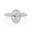 Fine Oval Halo Ring