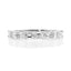 Horizontal Emerald Cut Wedding Ring