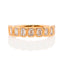 emerald cut bezel set wedding ring vve360