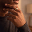 'Stewart" Mens Yellow Wedding Ring