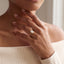 Oval Semi Bezel Engagement Ring