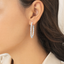 Elegant Diamond Hoop Earrings
