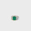 Elegant muso Emerald and Diamond Ring