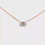 Emerald cut Diamond Necklace