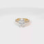 Oval Diamond with a Wide Diamond Set Band