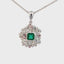 Elegant Emerald Pendant Necklace