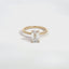 Emerald cut Diamond Solitaire Engagement ring