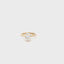 Oval diamond Engagement Ring East West Claws