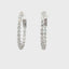 Elegant Diamond Hoop Earrings