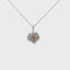 Exquisite Diamond Heart Pendant Necklace in Lustrous 18K Gold Chain