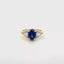 Oval sapphire Trilogy